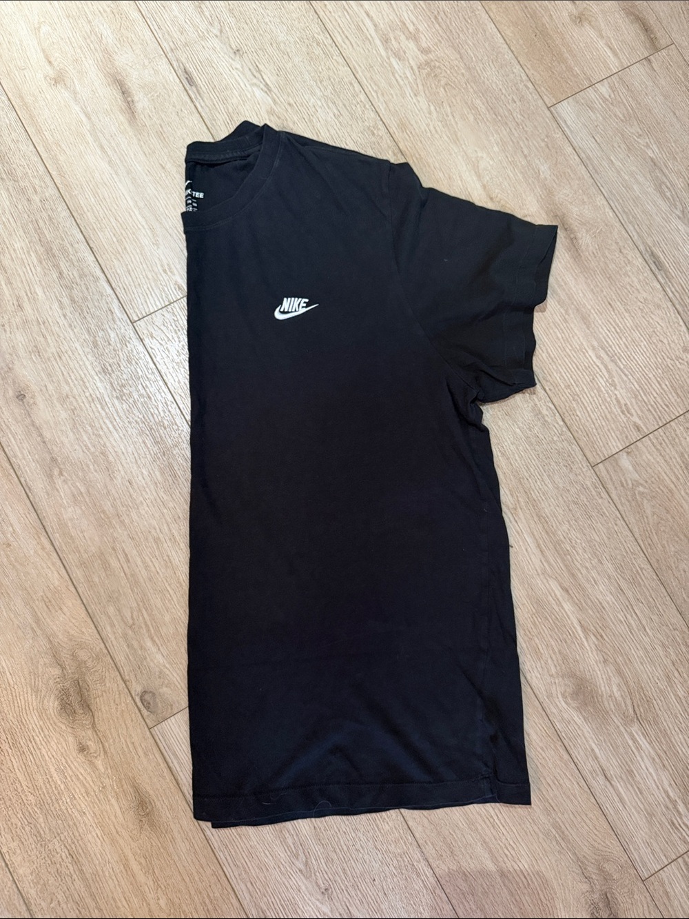 Nike Black Short-Sleeve Logo Tee